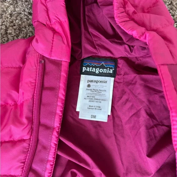 Patagonia Kids One Piece in Bright Pink - Picture 3 of 3